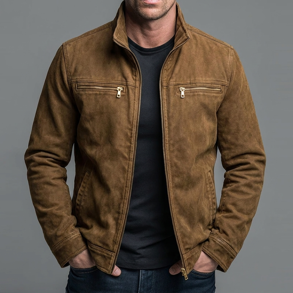 Victorielle Nova | Chaqueta vintage de algodón con cierre de cremallera