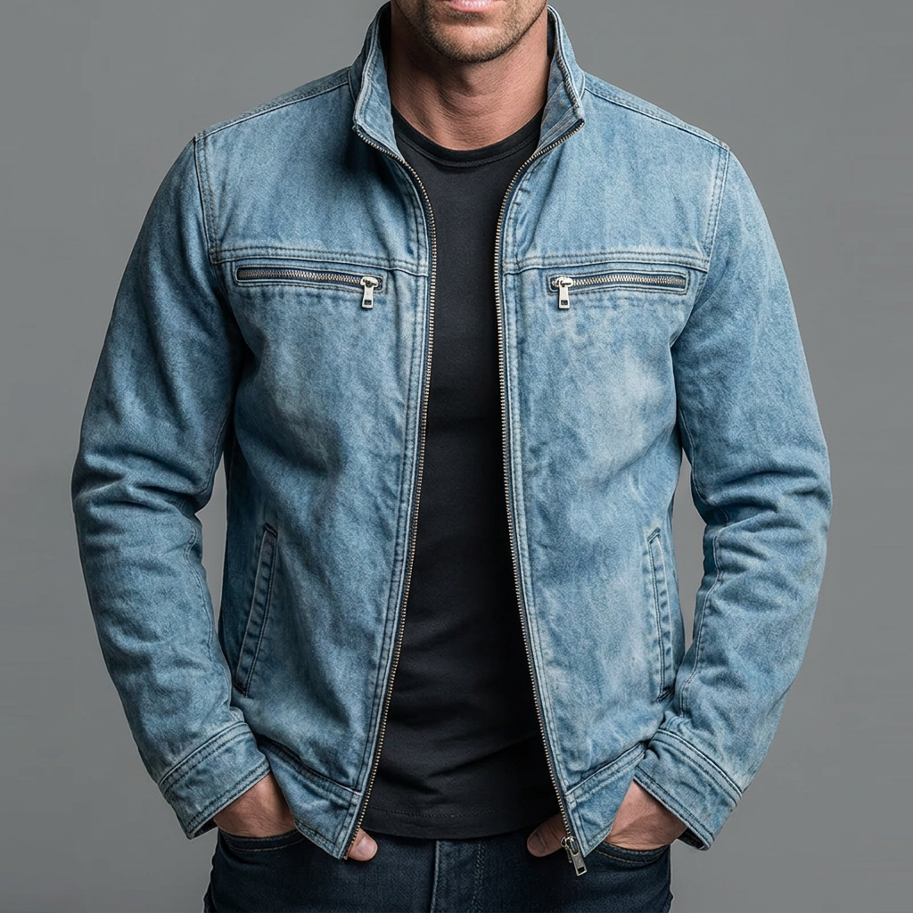 Victorielle Nova | Chaqueta vintage de algodón con cierre de cremallera