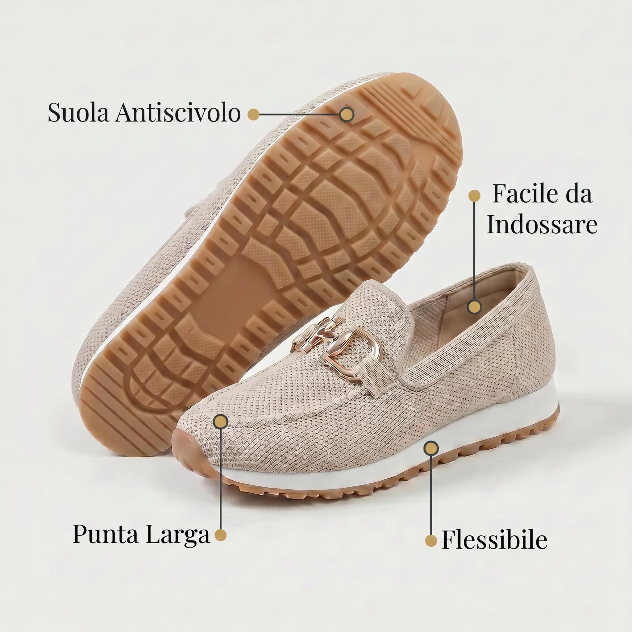 Mila, mocasín ortopédico Comfort