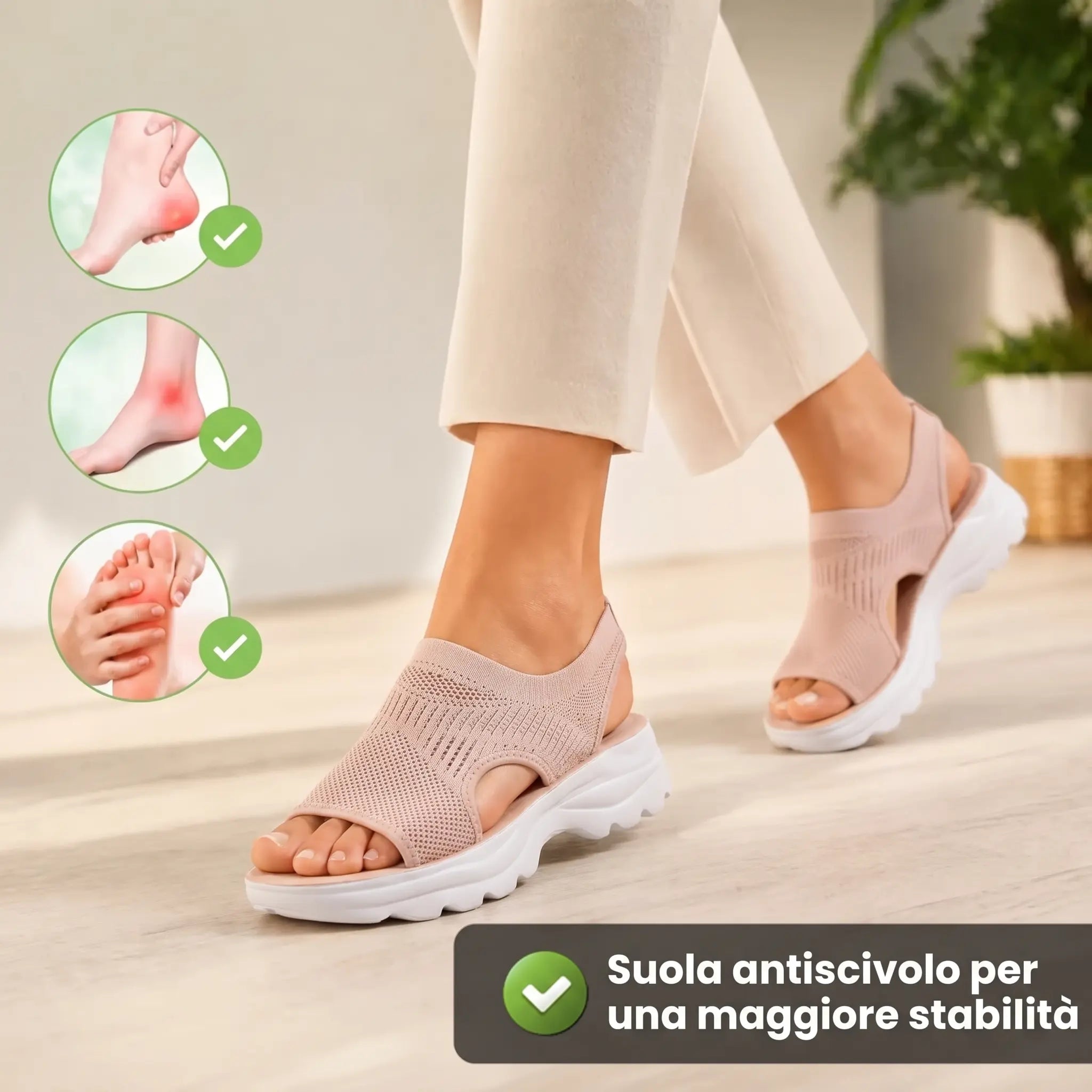 Noara Sandalias Antideslizantes