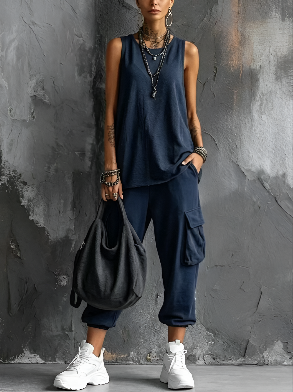 Noemi | Conjunto informal con un toque urbano
