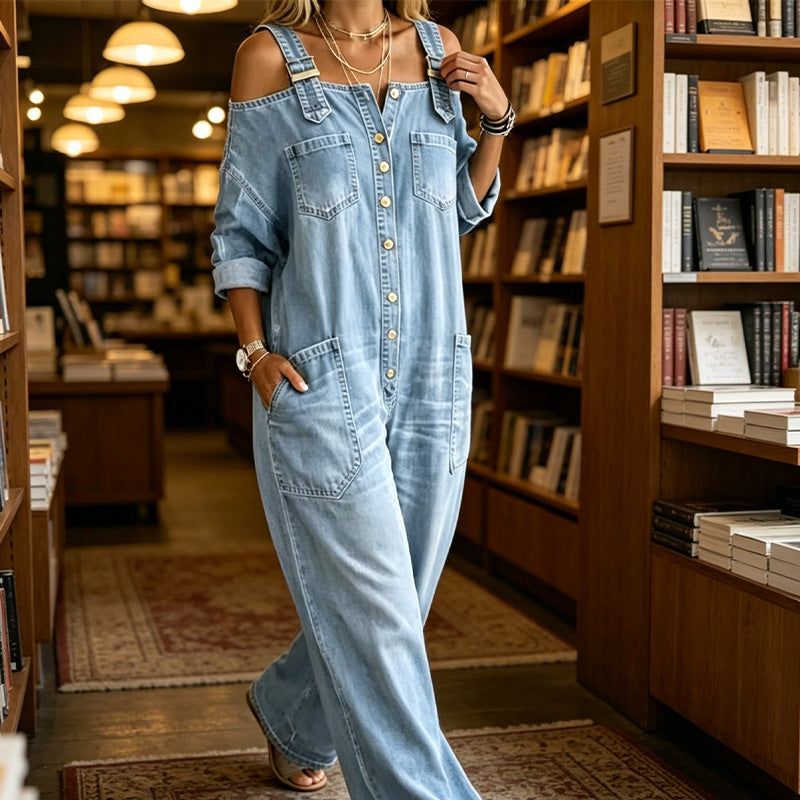🥳VENTA EXCEPCIONAL 2026🥳💞¡Más de 50 000 unidades vendidas👗👗! ¡50% de descuento! Mono amplio de piernas anchas con bolsillos