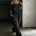 🥳VENTA EXCEPCIONAL 2026🥳💞¡Más de 50 000 unidades vendidas👗👗! ¡50% de descuento! Mono amplio de piernas anchas con bolsillos
