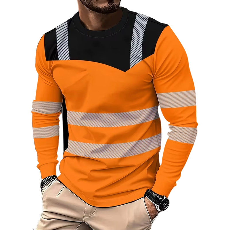 🏃‍♂️ Camiseta deportiva de manga larga para hombre – absorbe la humedad, con estampado discreto, para días activos