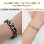 💎 ¡50% DESCUENTO! ✨ Pulsera magnética moderna – Strass, oro/plata & diseño de bienestar – Ajustable & elegante – perfecta para uso diario o como un regalo especial 💫