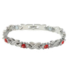 💎 ¡50% DESCUENTO! ✨ Pulsera magnética moderna – Strass, oro/plata & diseño de bienestar – Ajustable & elegante – perfecta para uso diario o como un regalo especial 💫