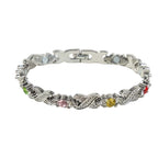 💎 ¡50% DESCUENTO! ✨ Pulsera magnética moderna – Strass, oro/plata & diseño de bienestar – Ajustable & elegante – perfecta para uso diario o como un regalo especial 💫